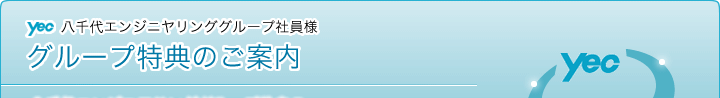 八千代エンジニヤリンググループ社員様 グループ特典のご案内 八千代エンジニヤリンググループ独自の団体割引を適用した「団体保険」商品を多数扱っています